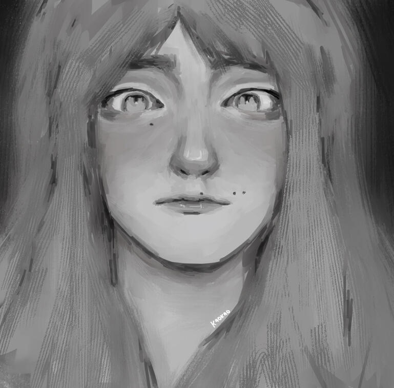 Kaori in Black N White
